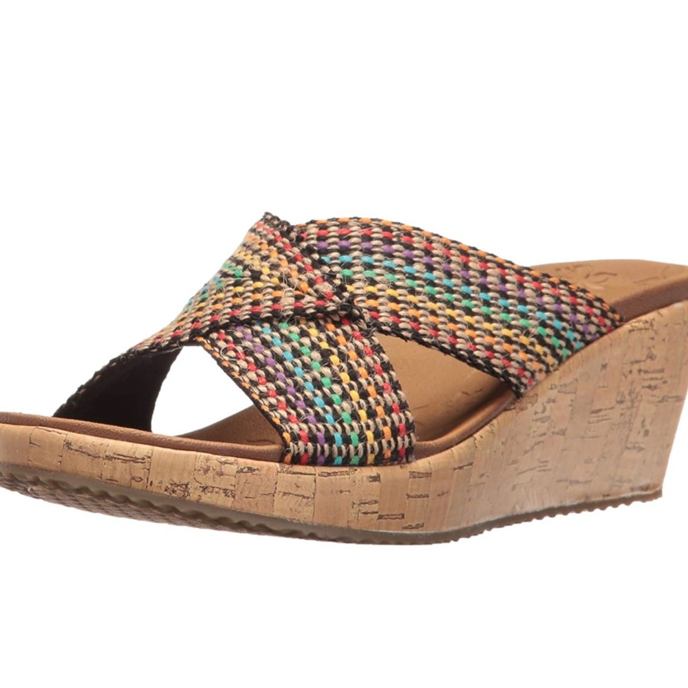 NWT Skechers Cali Women's Beverlee Delighted Wedge Sandal